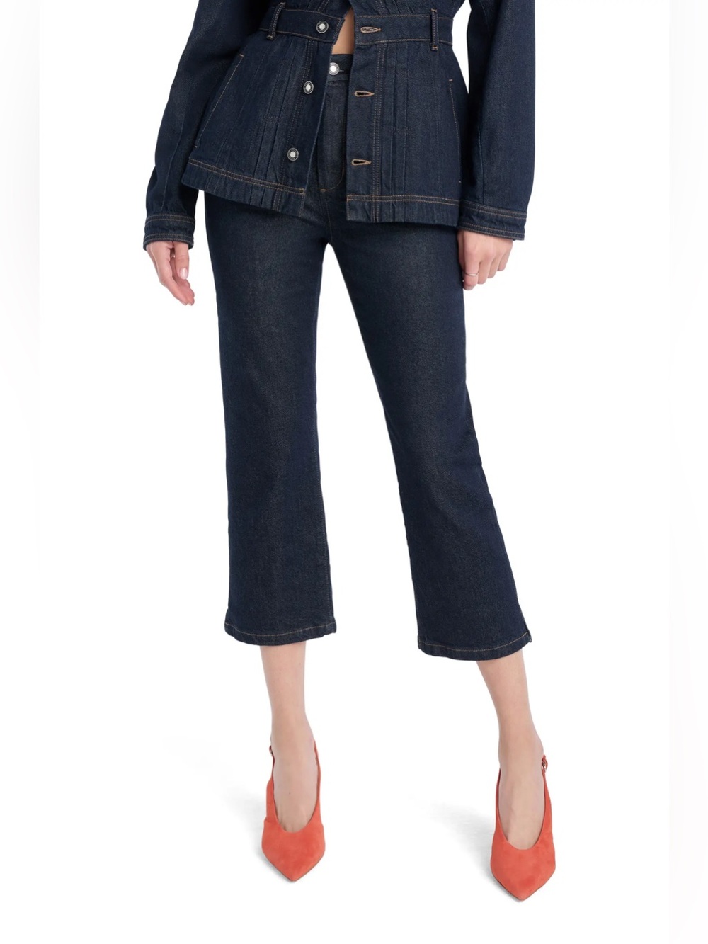 NEW Favorite Daughter The Jade Capri Jeans in Oxford, Size 26